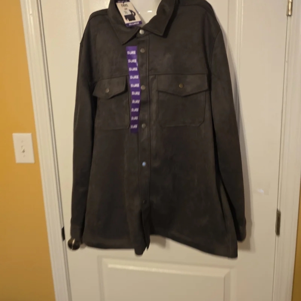 Frye Faux Suede Womens jacket Shacket 3XL Women 2XL Mens